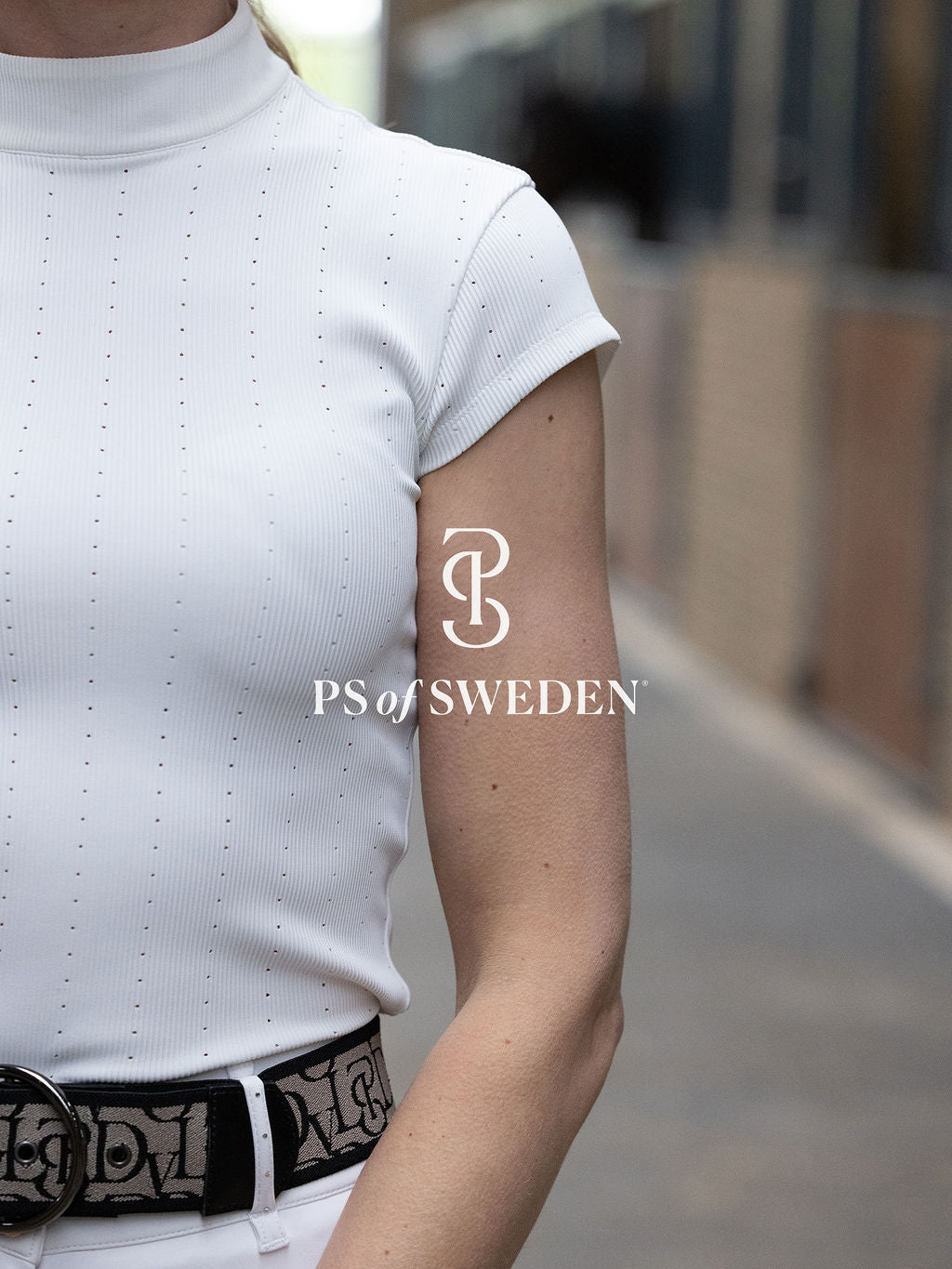 Short sleeve short shirt from the Dinja Collection in ribbed jersey in 3 colours by Ps of Sweden