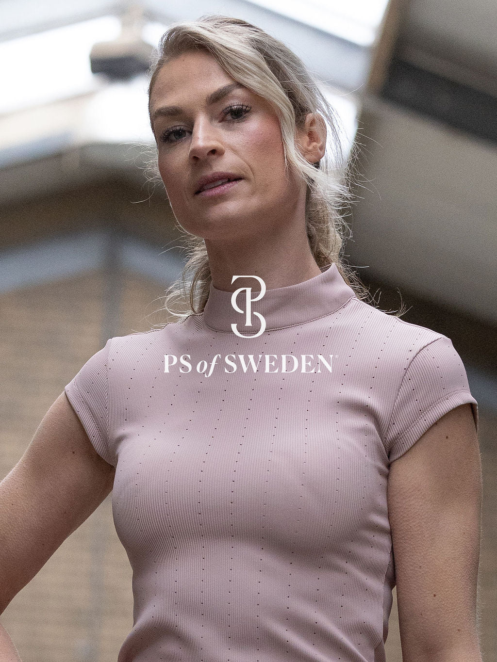 Short sleeve short shirt from the Dinja Collection in ribbed jersey in 3 colours by Ps of Sweden