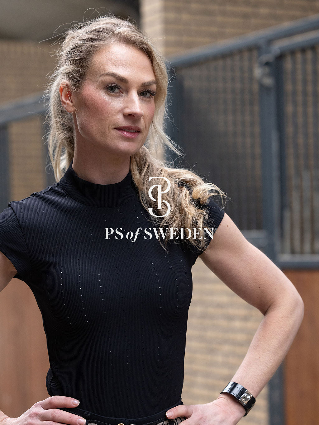 Short sleeve short shirt from the Dinja Collection in ribbed jersey in 3 colours by Ps of Sweden