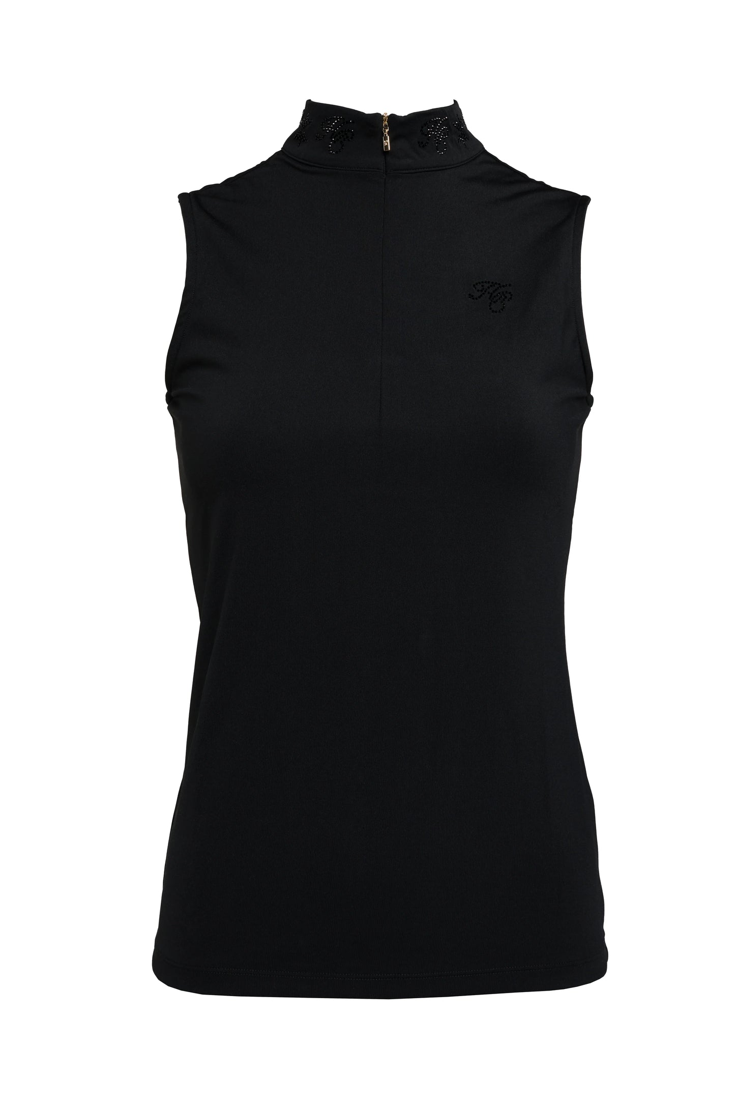 Women's Riding Top Sleeveless Rhinestone Navy/Black Holland Cooper