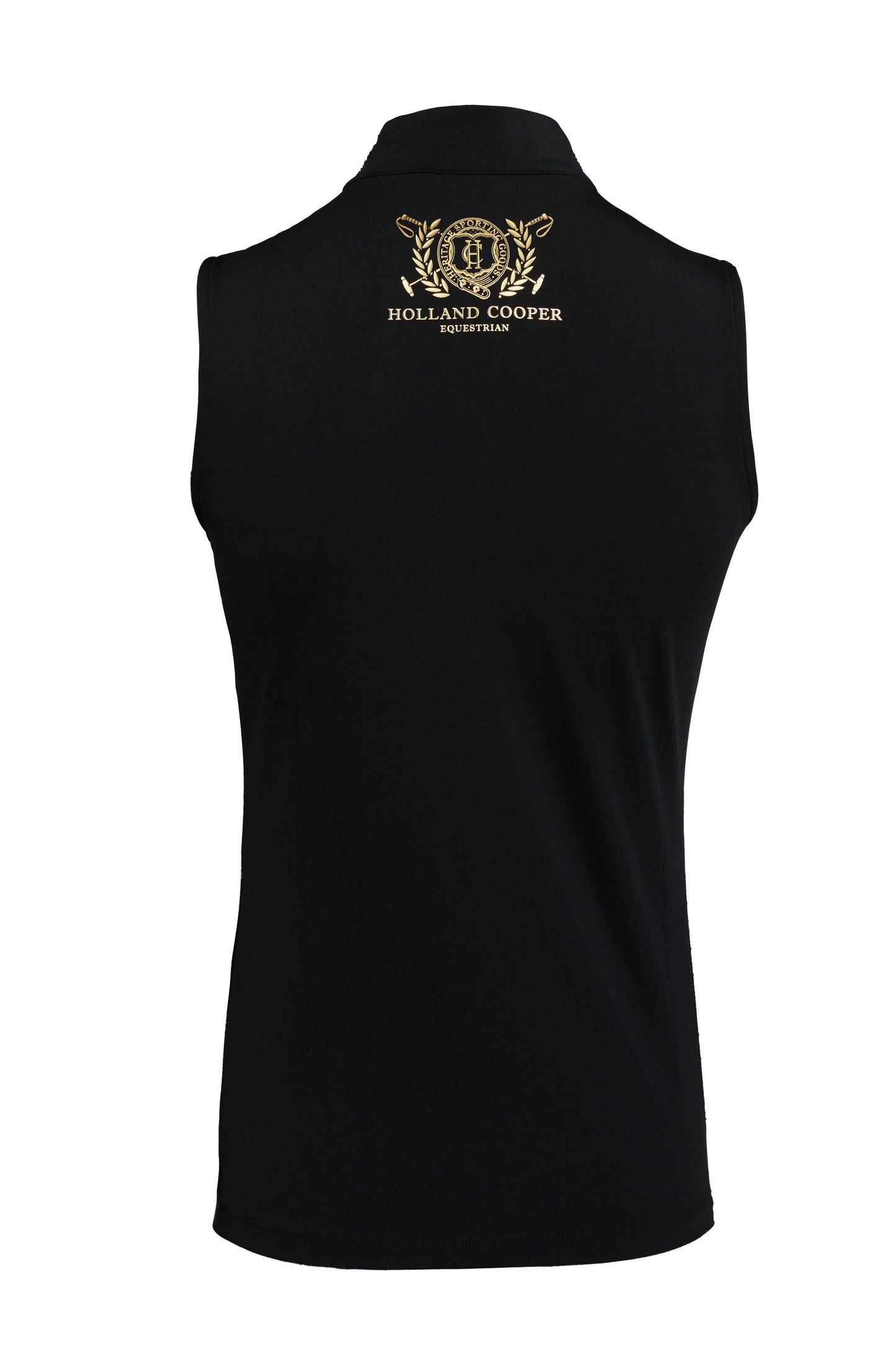 Women's Riding Top Sleeveless Rhinestone Navy/Black Holland Cooper