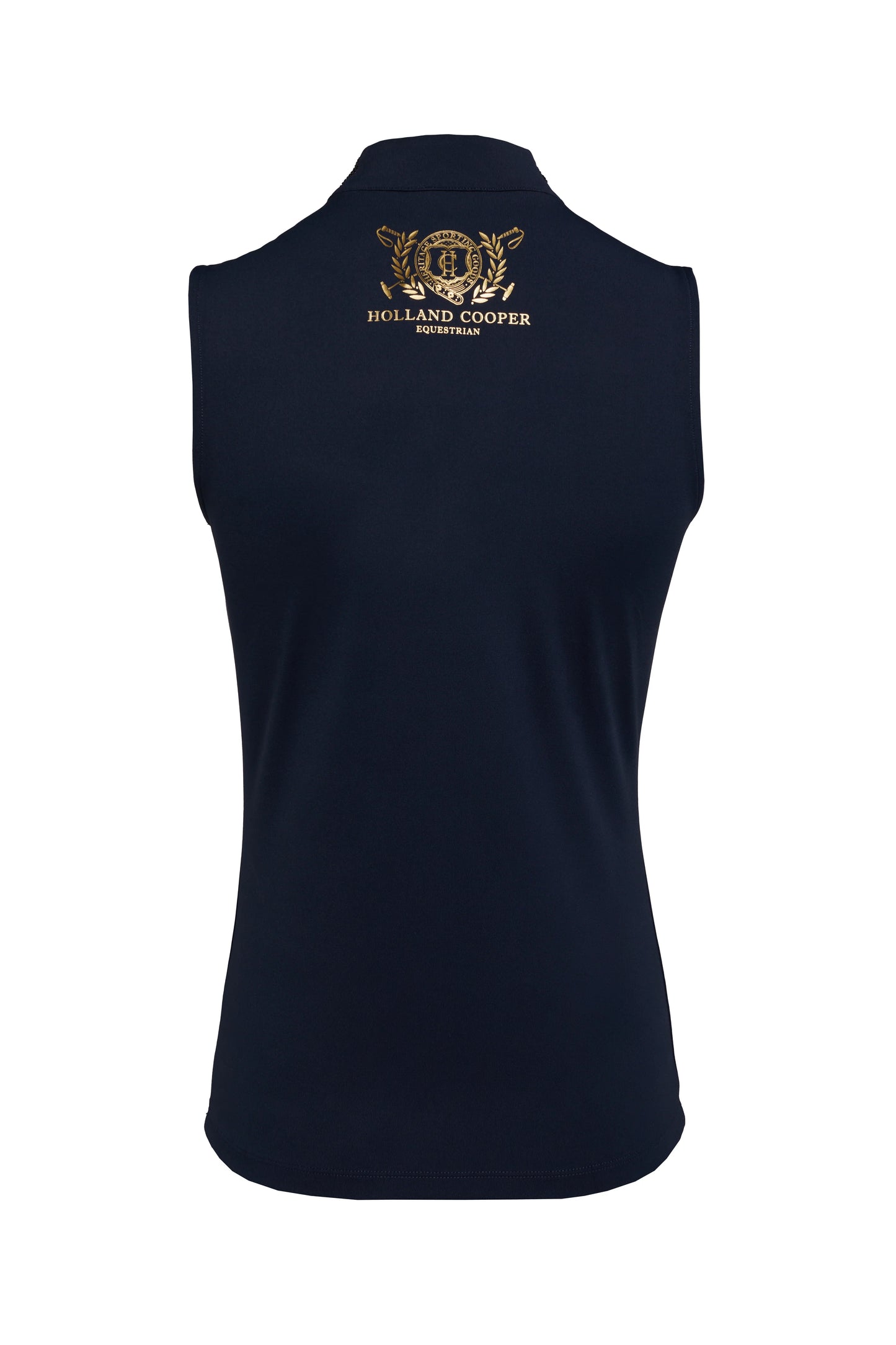 Women's Riding Top Sleeveless Rhinestone Navy/Black Holland Cooper