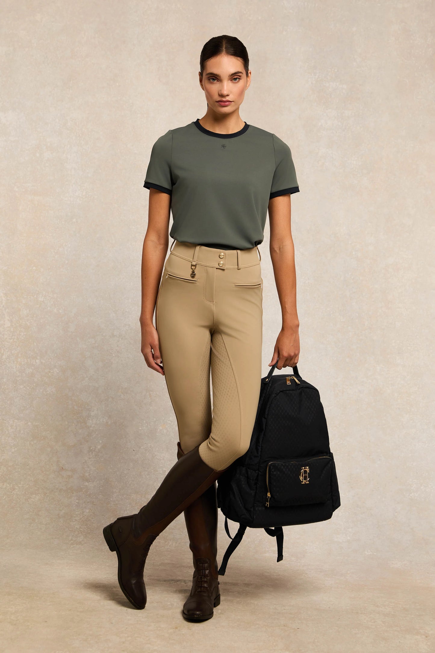 ソフトタッチロゴTシャツ 半袖 レディース 4色 Holland Cooper