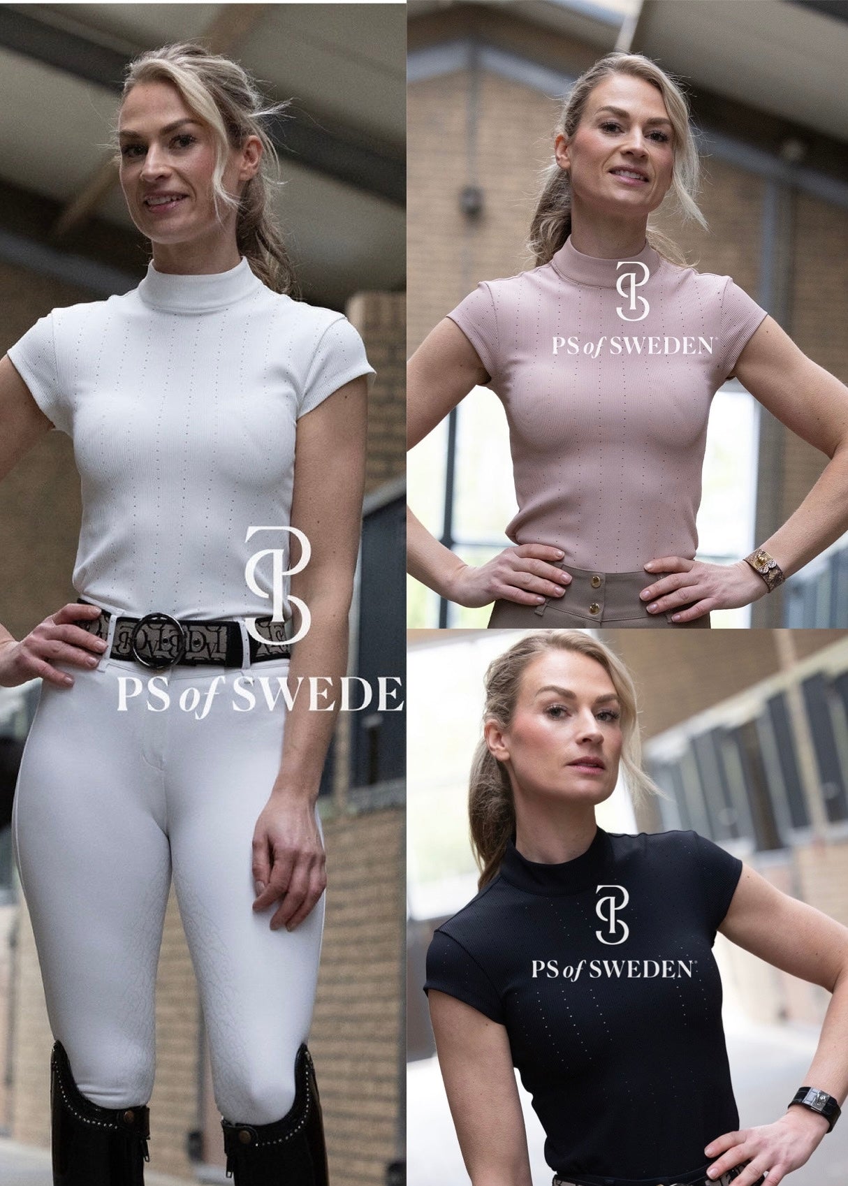 Short sleeve short shirt from the Dinja Collection in ribbed jersey in 3 colours by Ps of Sweden