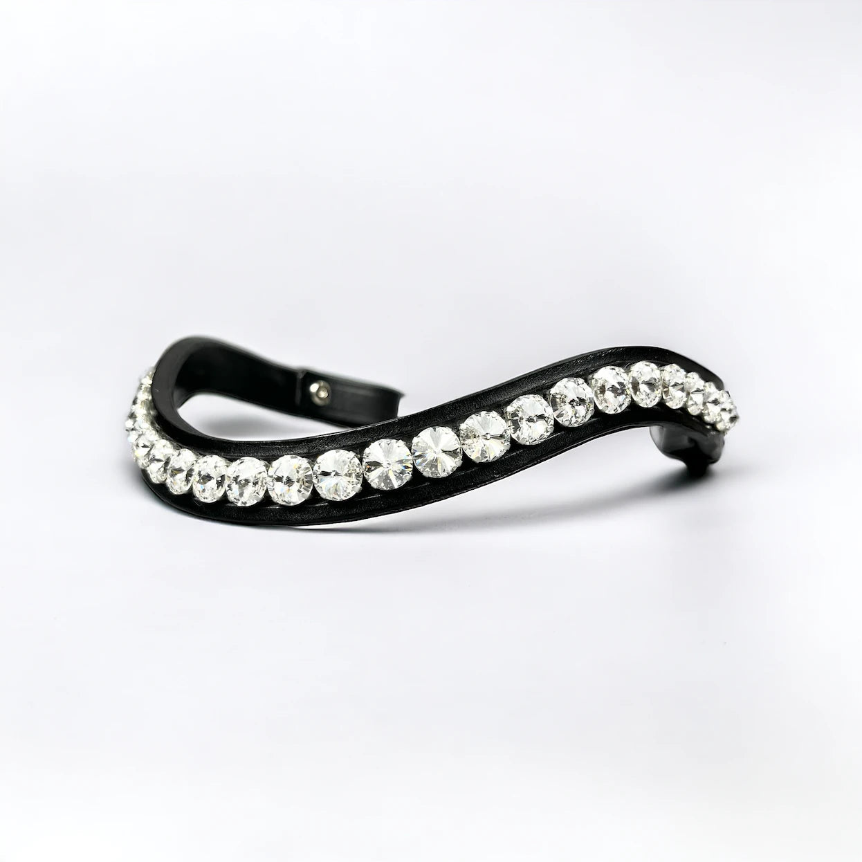 High-quality Swarovski Crystal Bracelet Clear PerlStoft Black/Dark Brown
