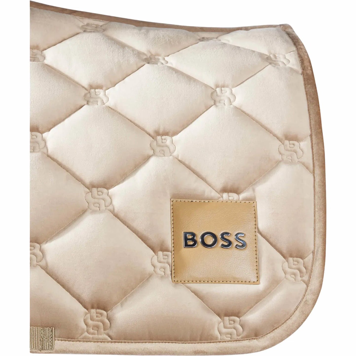 馬場用ベルベットゼッケン 天然ハイテク繊維 ブラック/グレー/キャメル Boss