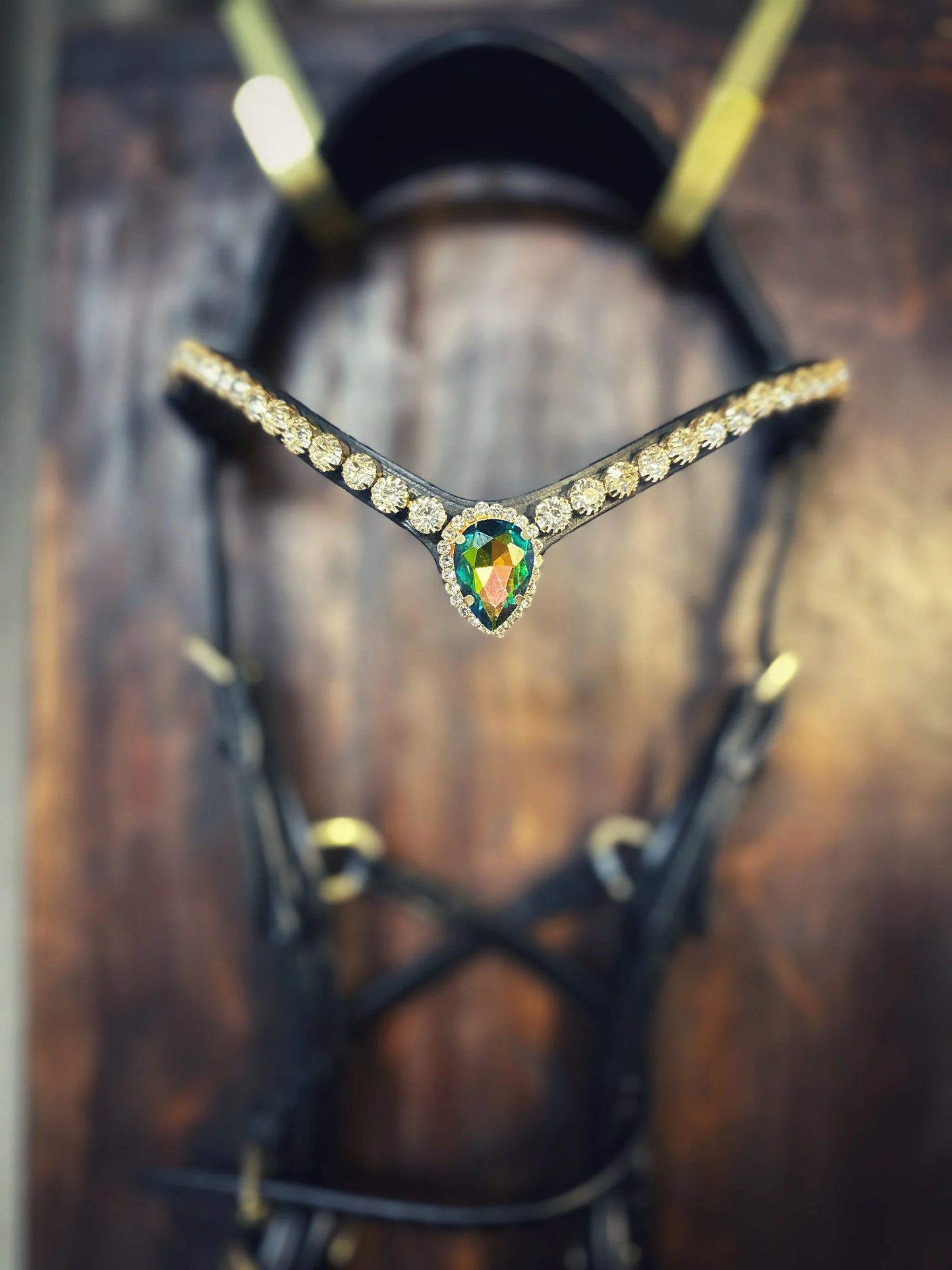 Drop Crystal Leather Aurora Drop Swarovski Leather Masego