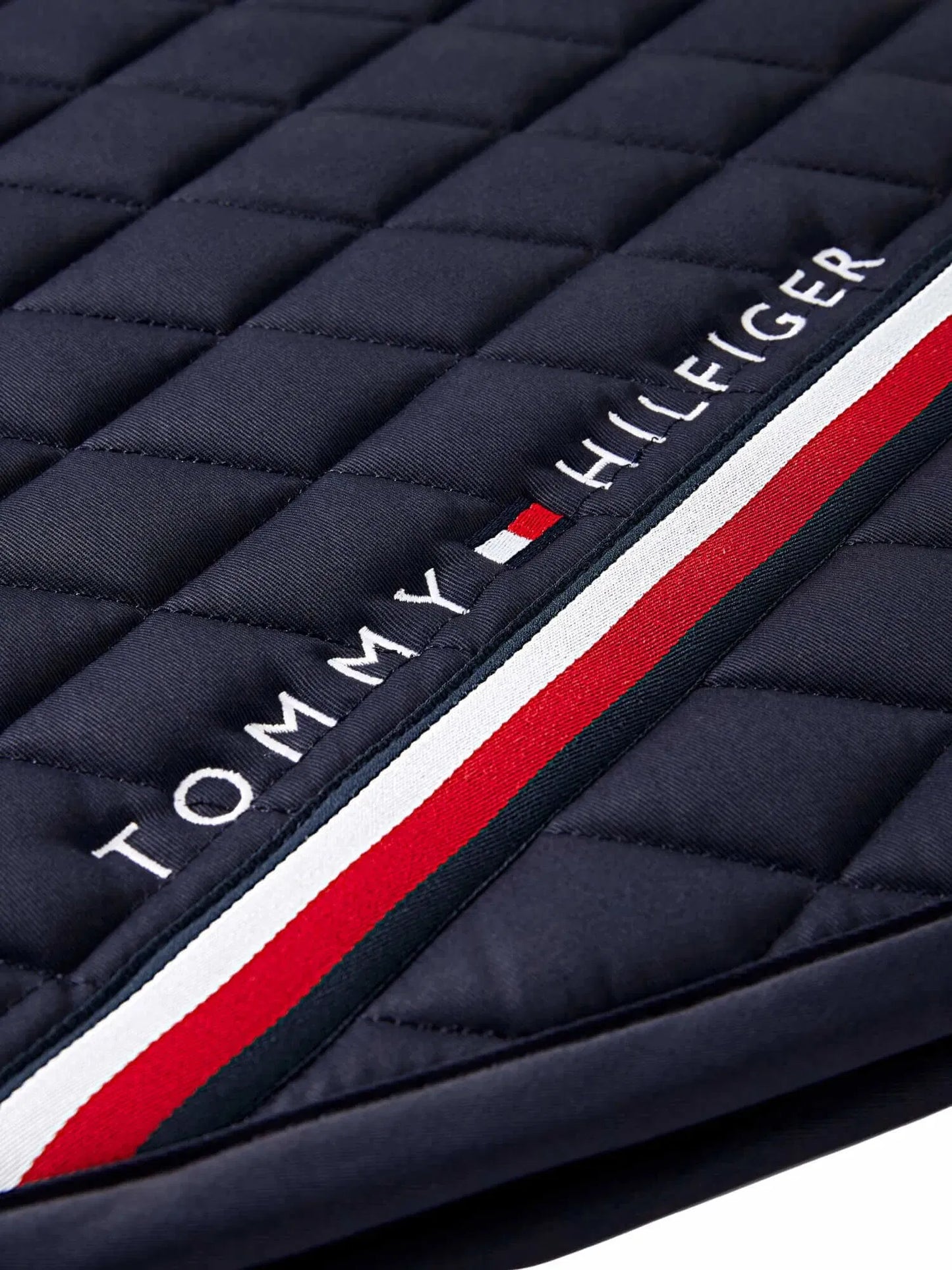 Tommy Hillfiger Equestrian Waffle Quilted Jumping Bib Navy/Rouge