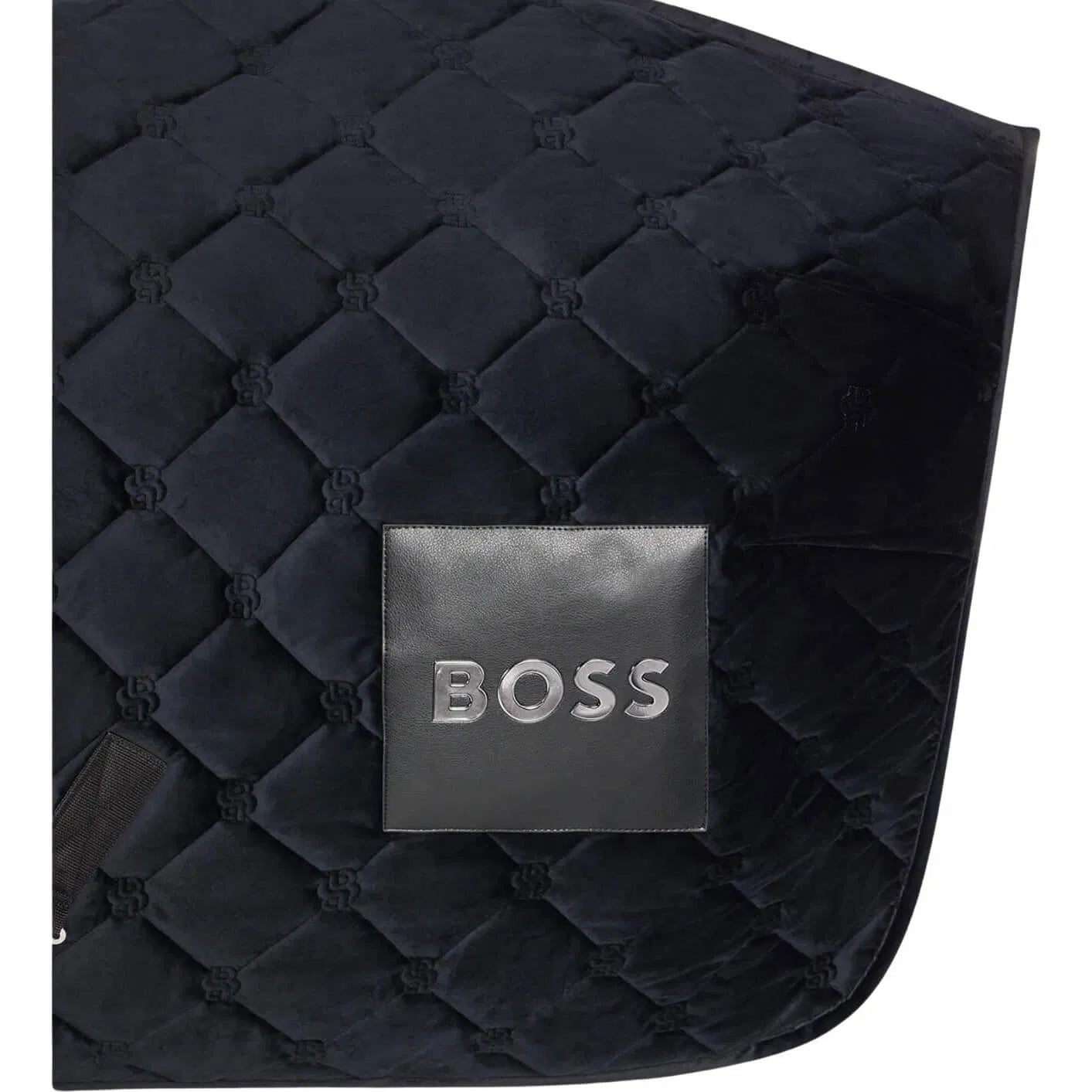 ベルベットフリース馬着 シープスキンファー付き Boss 化粧馬着 ブラック/グレー/キャメル
