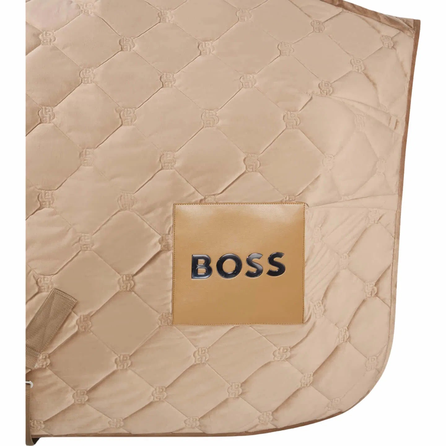 ベルベットフリース馬着 シープスキンファー付き Boss 化粧馬着 ブラック/グレー/キャメル