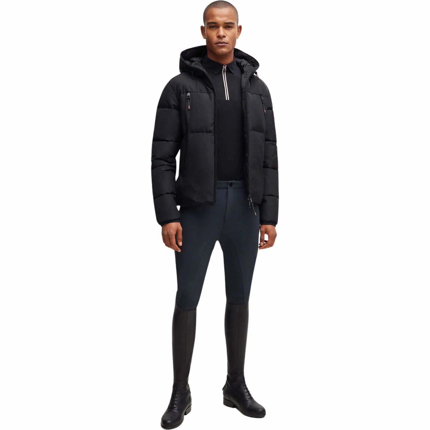 メンズニーグリップキュロット UVカット パワースポーツ素材 ノーザンブルー Boss