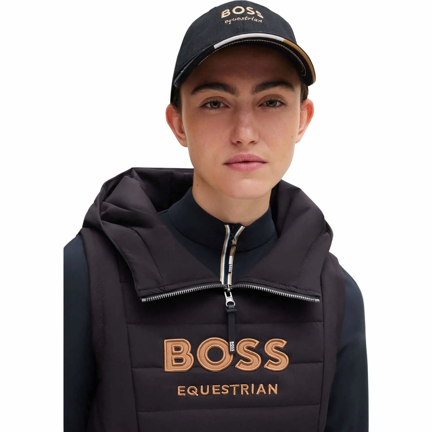 ユニセックスキャップ ブラック/グレー/キャメル/バイオレット Boss