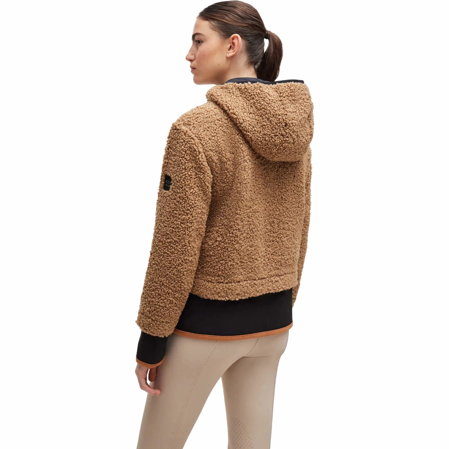 Teddy boa jacket in high-tech fibre, camel Boss