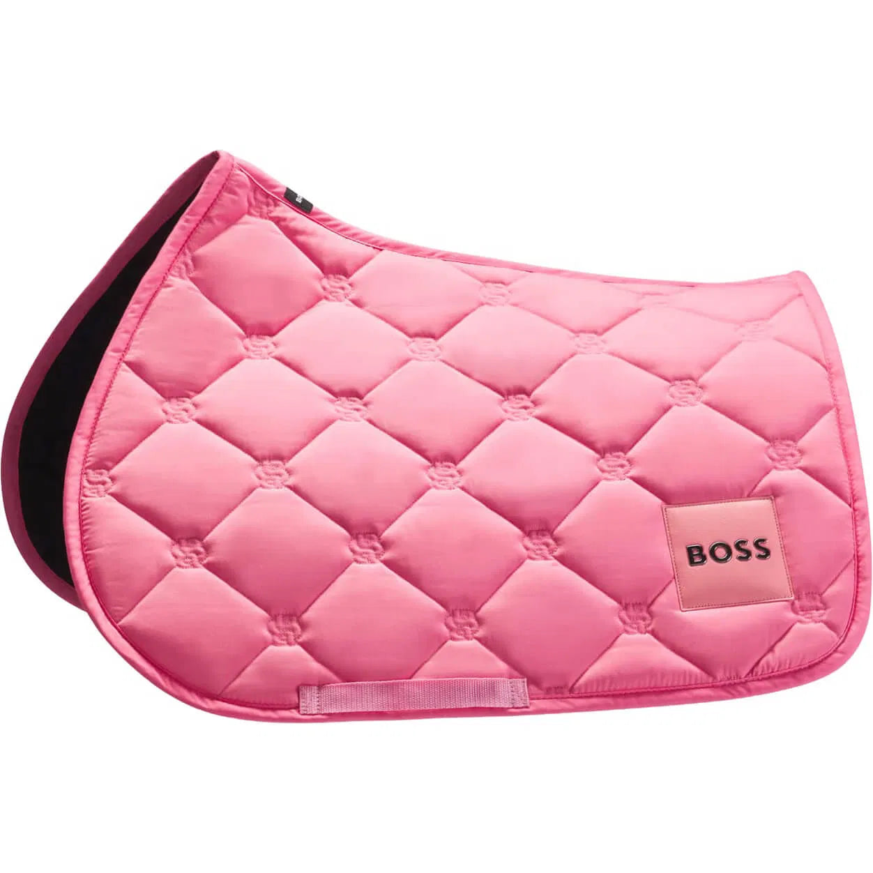 障害用キルティングゼッケン レザーパッチ付き ブラック/ピンク/ネイビー/ブルー Boss