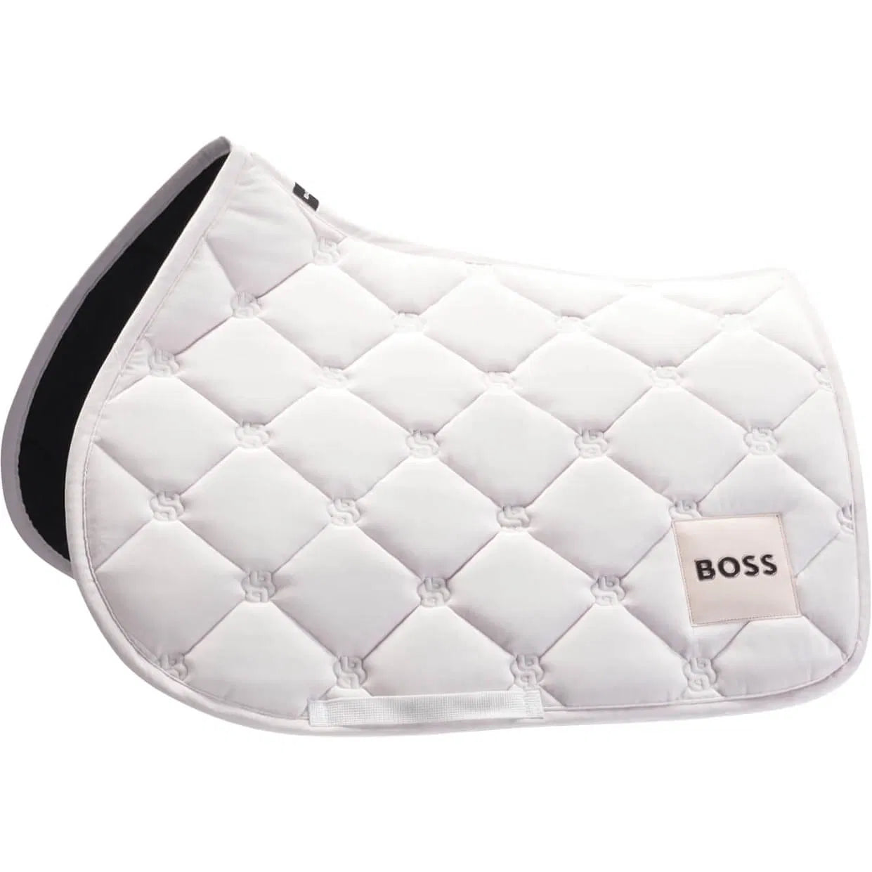 ベルベットキルティングゼッケン 天然ハイテク素材 障害/馬場 パール Boss