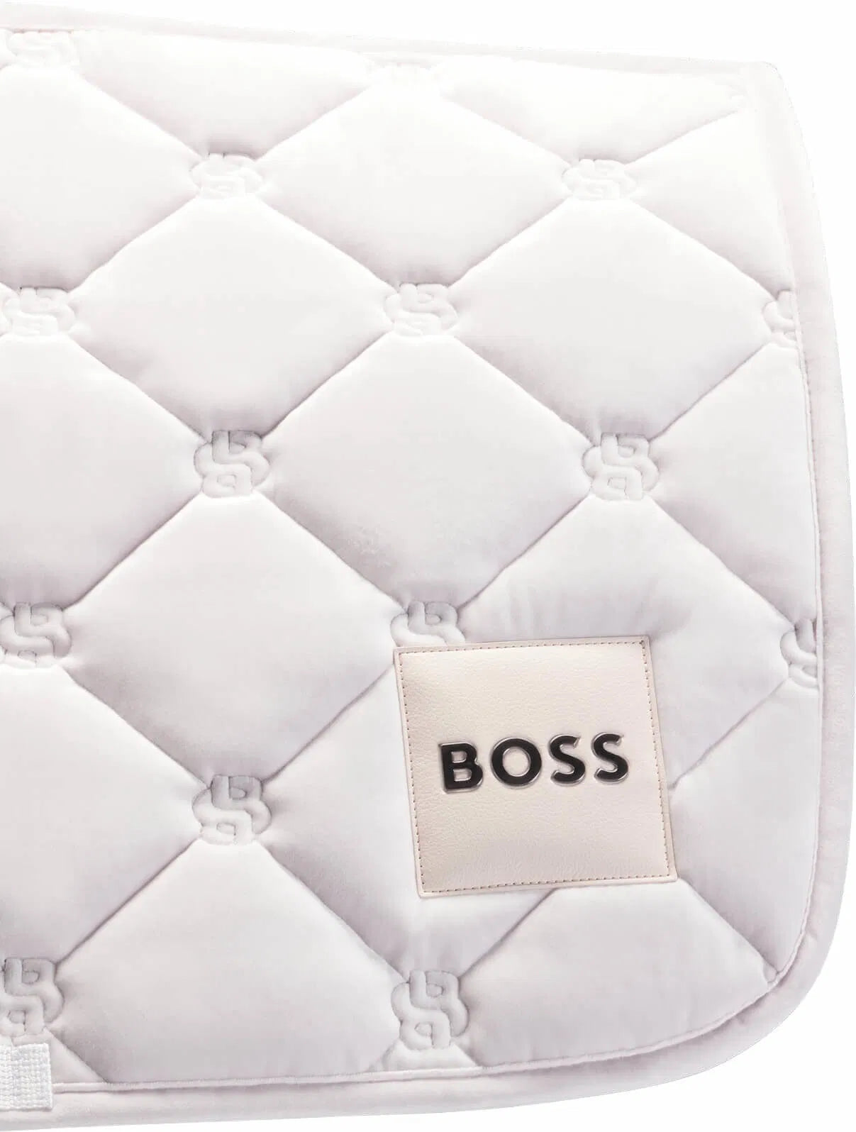 ベルベットキルティングゼッケン 天然ハイテク素材 障害/馬場 パール Boss
