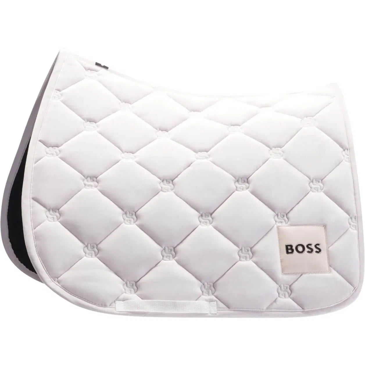 ベルベットキルティングゼッケン 天然ハイテク素材 障害/馬場 パール Boss