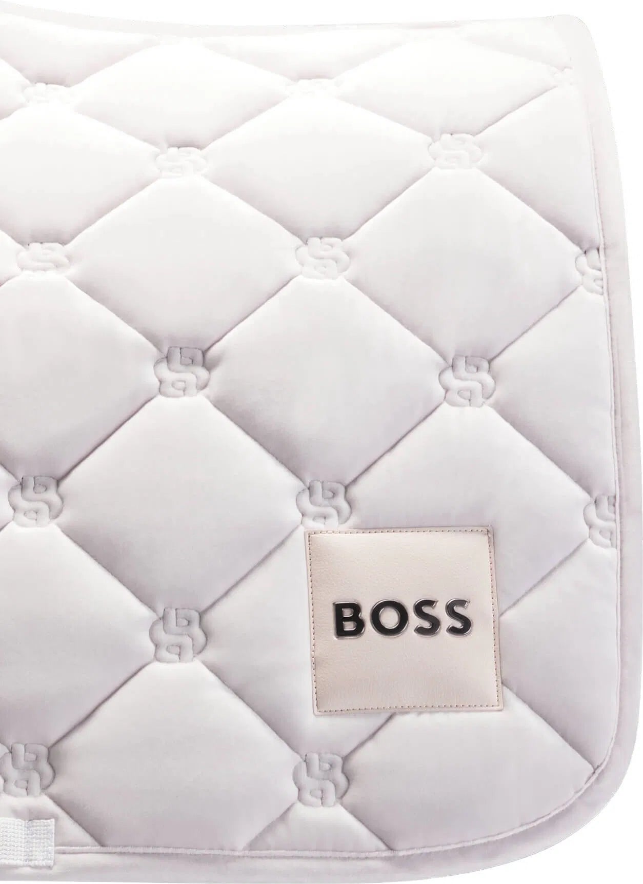ベルベットキルティングゼッケン 天然ハイテク素材 障害/馬場 パール Boss