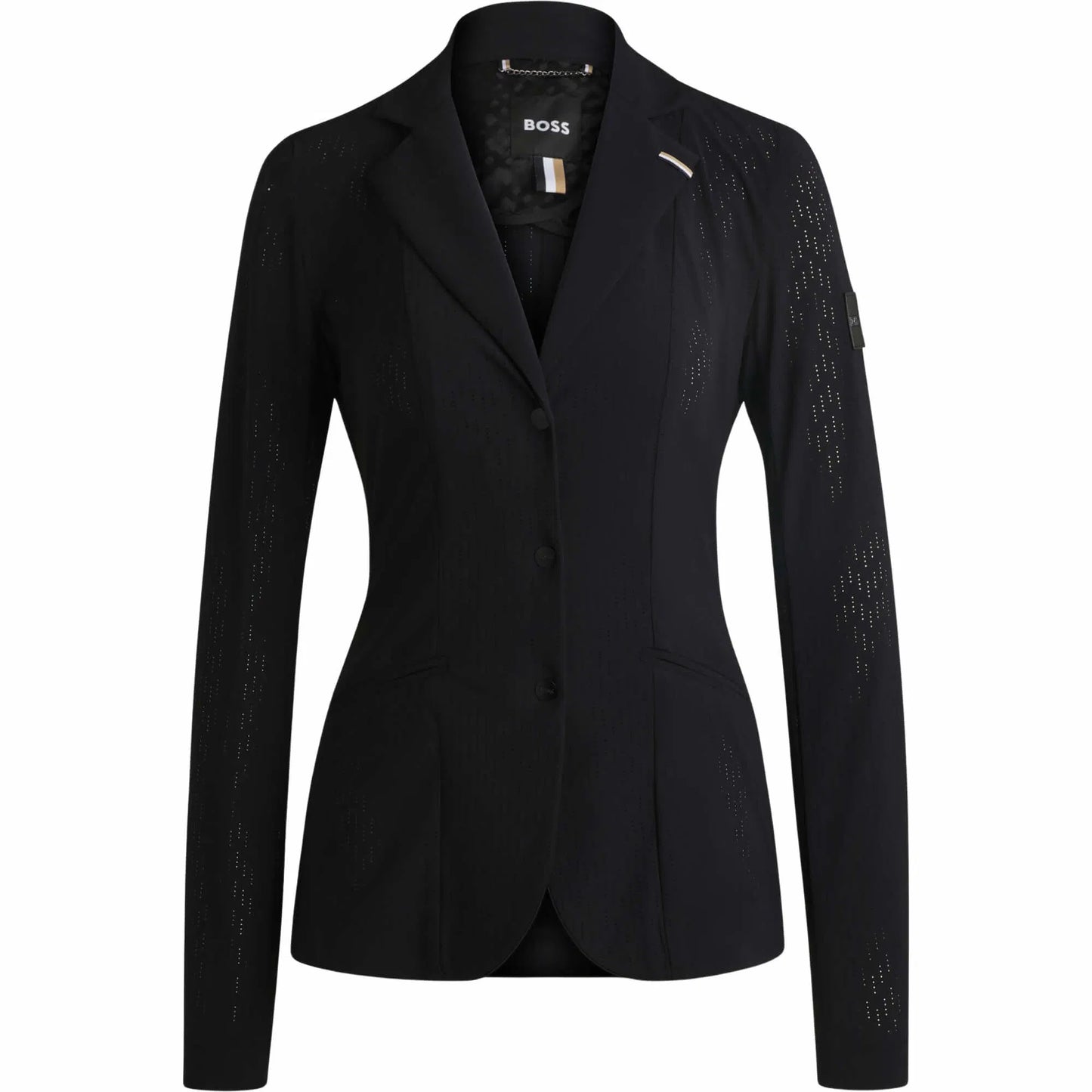 夏用メッシュショージャケット UVカット 4Wayストレッチ素材 ブラック Boss