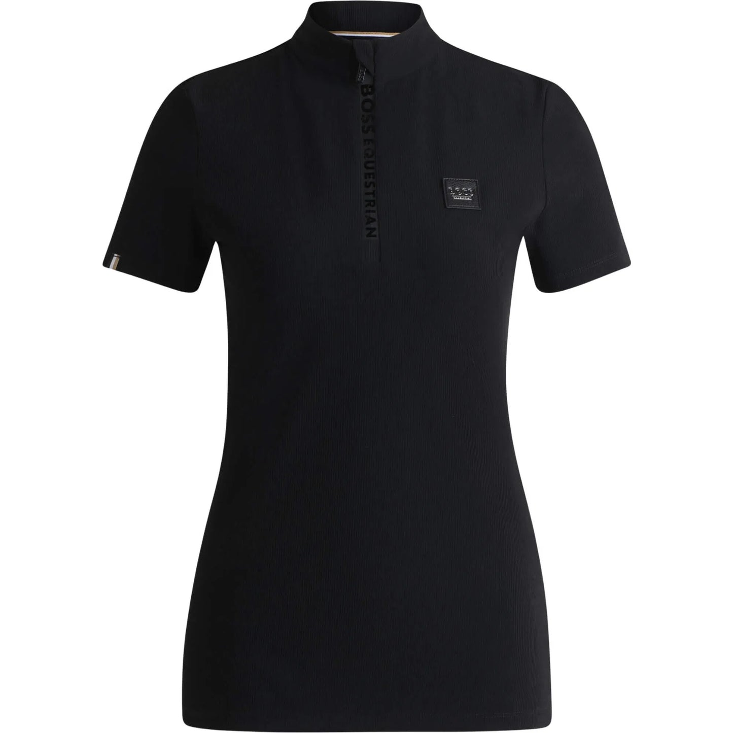 Short-sleeved training top in power sports material in black/pink/pearl/blue by Boss