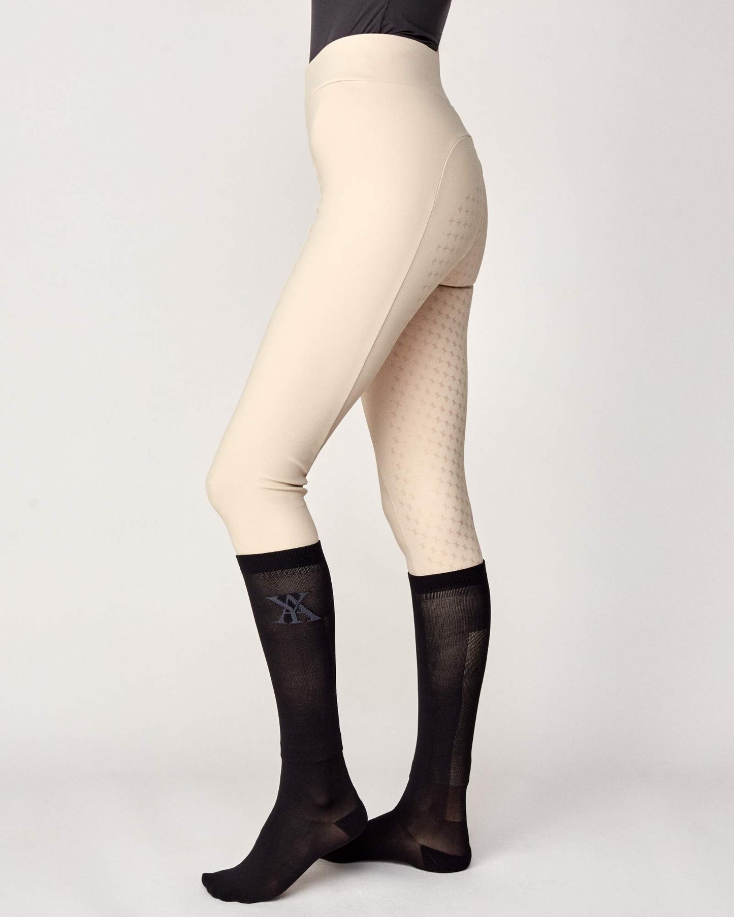 Ultra-lightweight riding socks for fatigue reduction, women's, black, Yagya