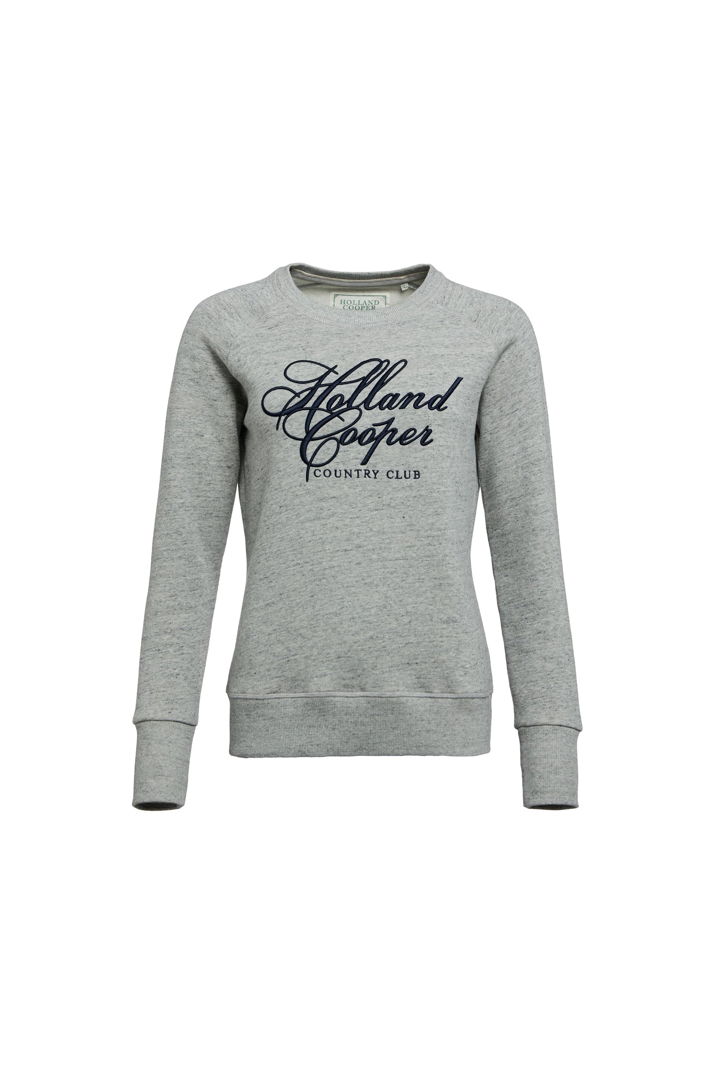 ロゴスウェットトップス ダークネイビー/グレー Holland Cooper