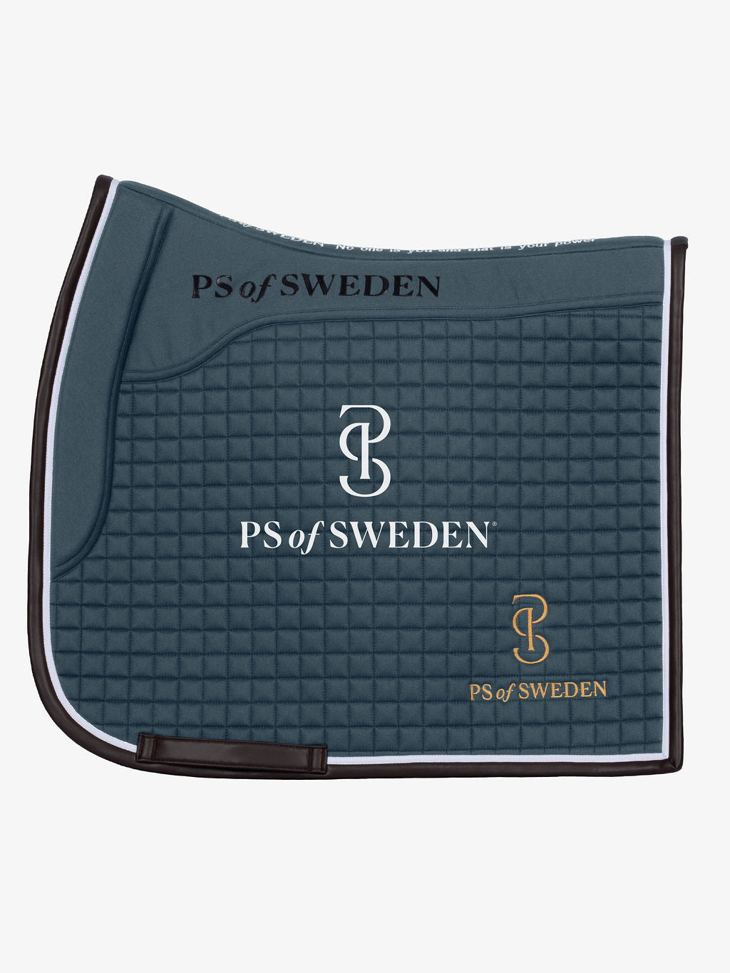 滑り止め付き乗馬用ゼッケン 障害/馬場 アナトミカル構造 Ps of Sweden ダークグレー/ストームブルー