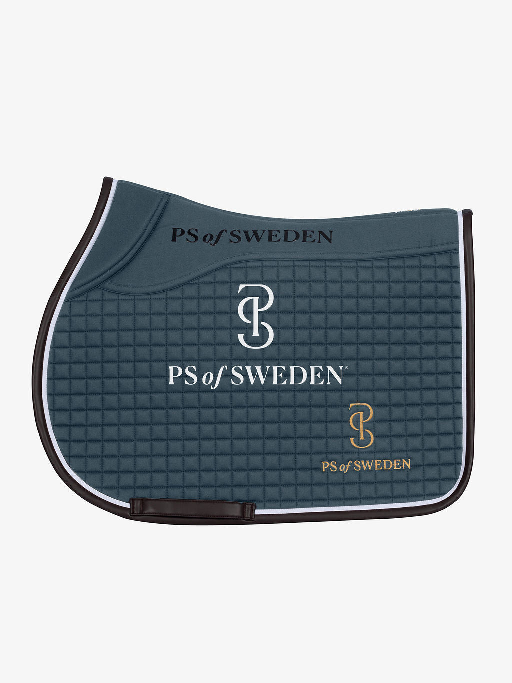 滑り止め付き乗馬用ゼッケン 障害/馬場 アナトミカル構造 Ps of Sweden ダークグレー/ストームブルー