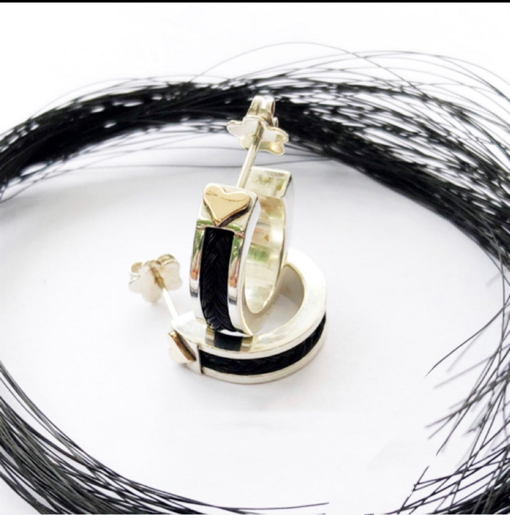 Custom-made bracelets, bit motifs, zirconia, custom-made, horsehair bracelets, memorial jewelry, horse goods