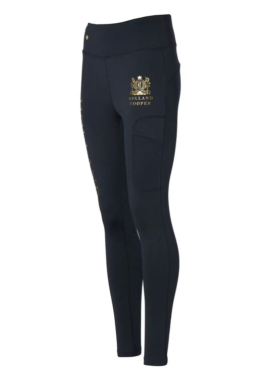 Holland Cooper Women's Summer Riding Leggings Culottes High Waist Knee Grip