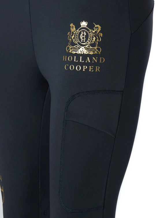 Holland Cooper Women's Summer Riding Leggings Culottes High Waist Knee Grip