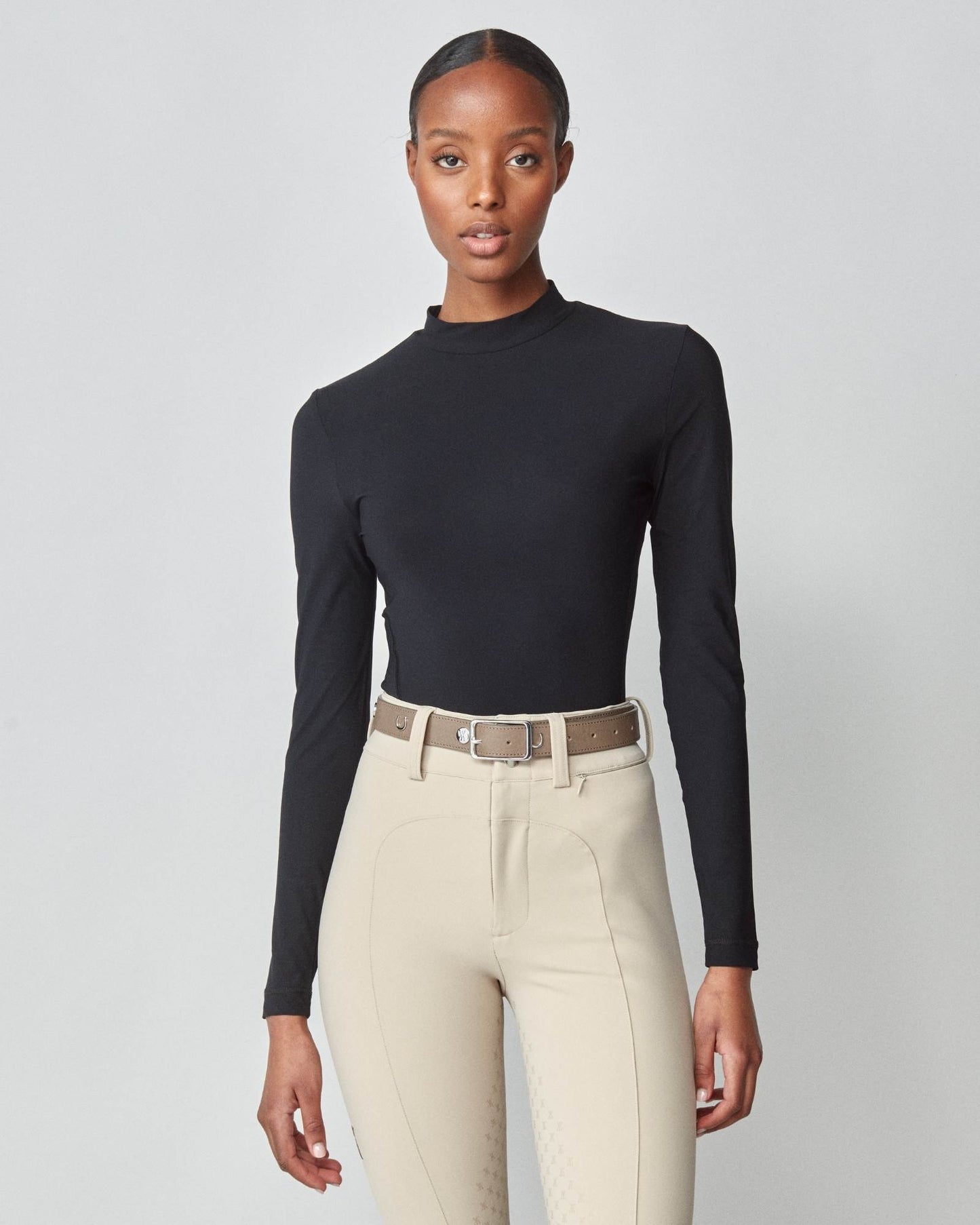 Women's Italian Leather Riding Belt Black/Brown/Taupe Yagya