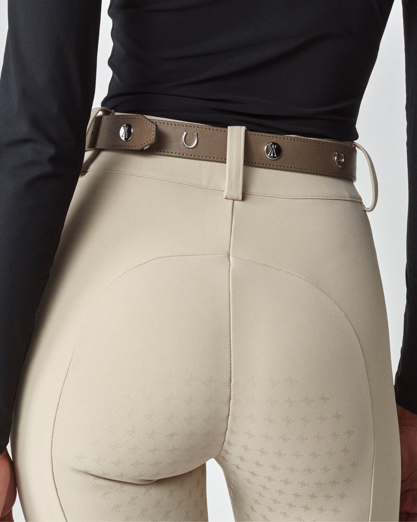 Women's Italian Leather Riding Belt Black/Brown/Taupe Yagya