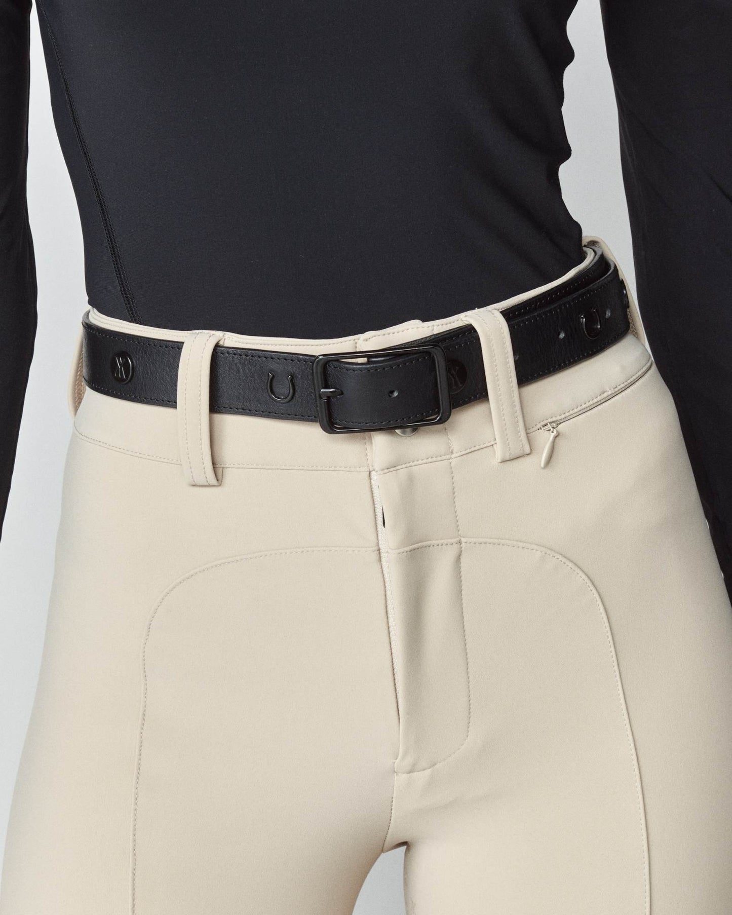 Women's Italian Leather Riding Belt Black/Brown/Taupe Yagya