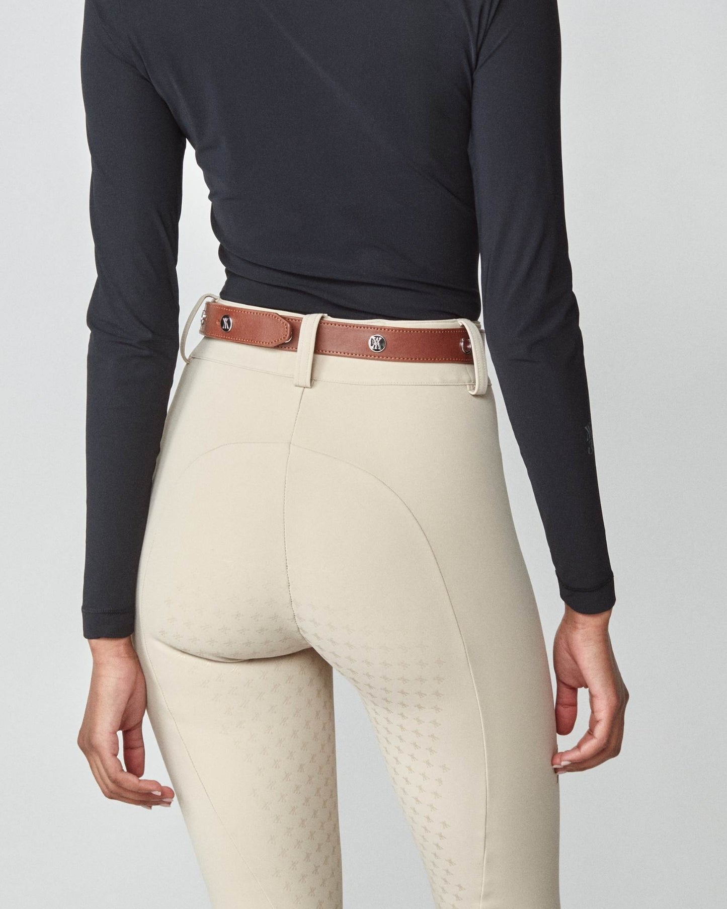 Women's Italian Leather Riding Belt Black/Brown/Taupe Yagya