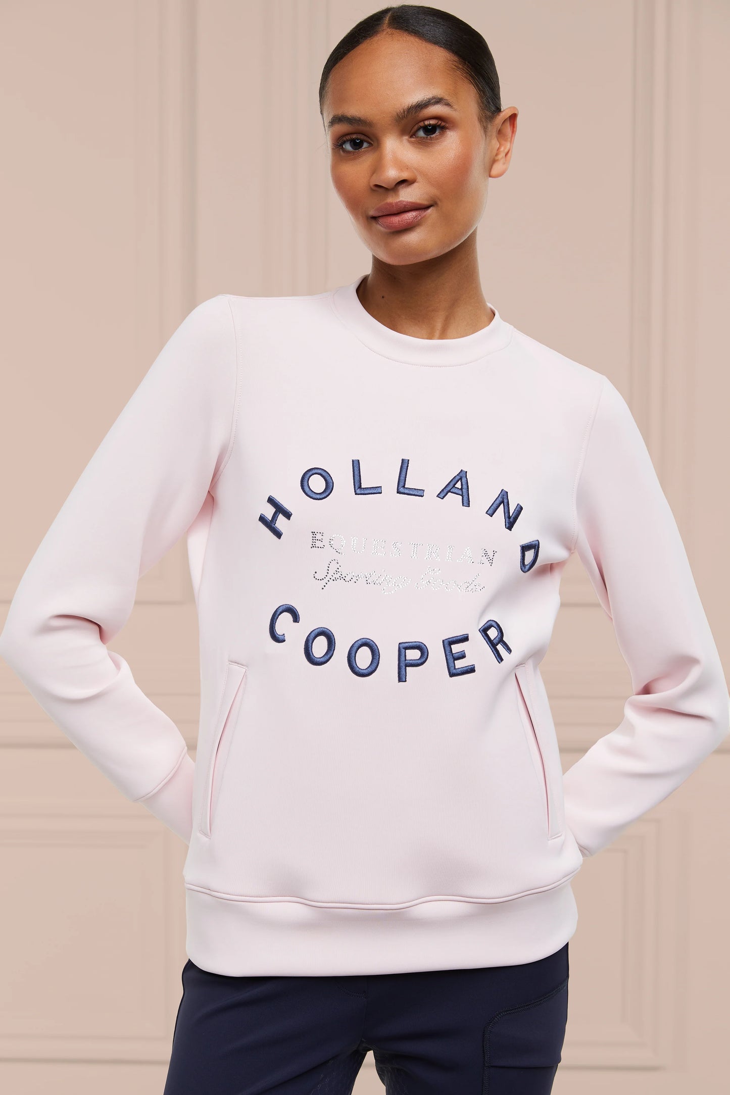 ソフトスウェットトップス ポケット付き 5色 Holland Cooper