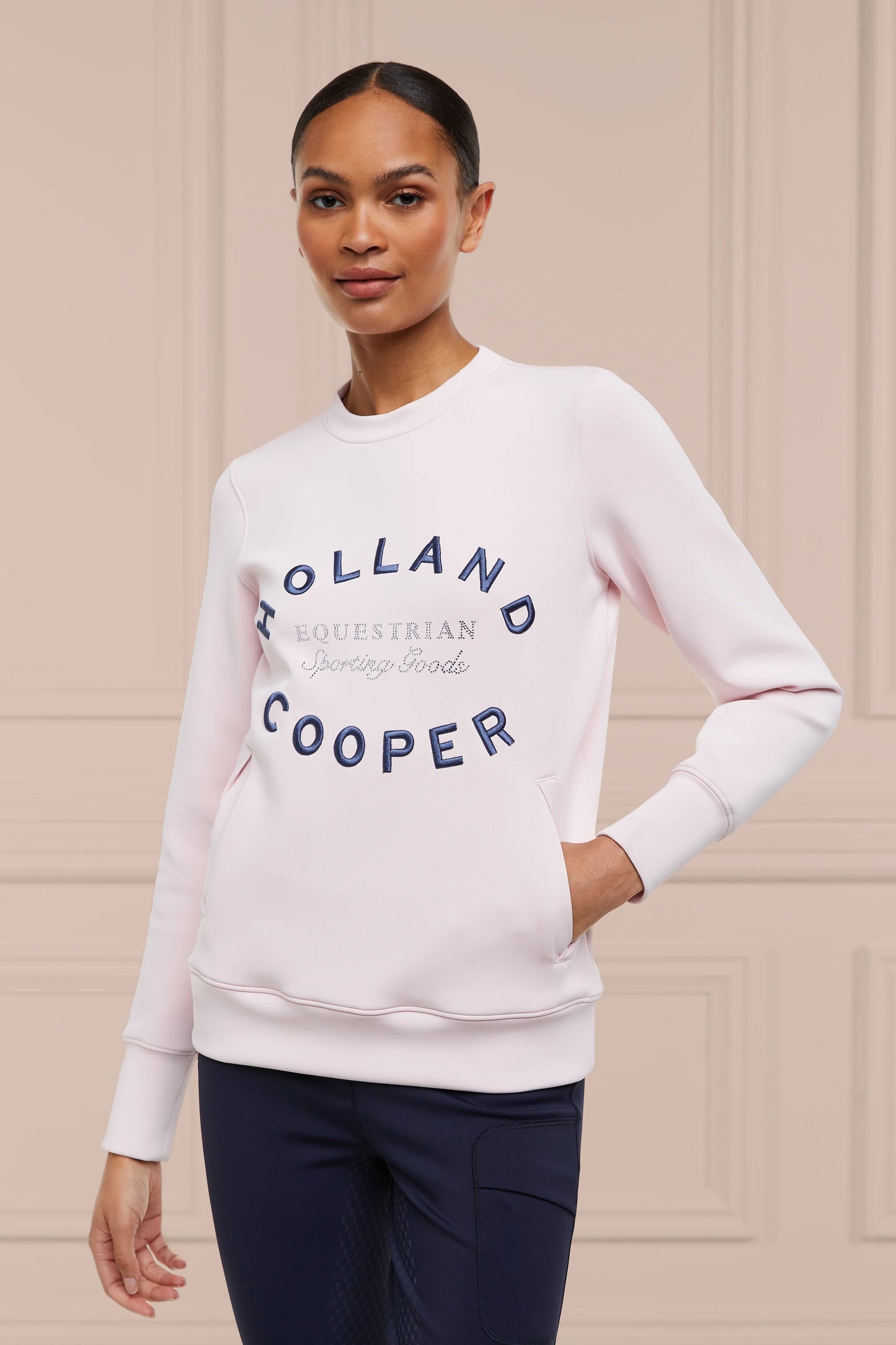 ソフトスウェットトップス ポケット付き 5色 Holland Cooper