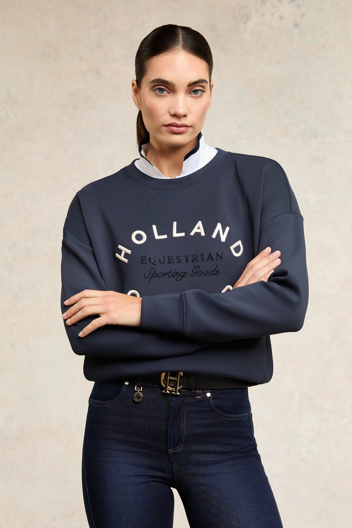 ソフトスウェットトップス ポケット付き 5色 Holland Cooper