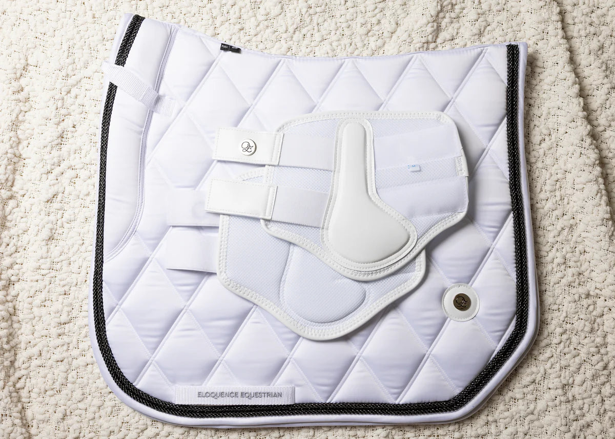 3Dエアメッシュプロテクター ホワイト Eloquence Equestrian