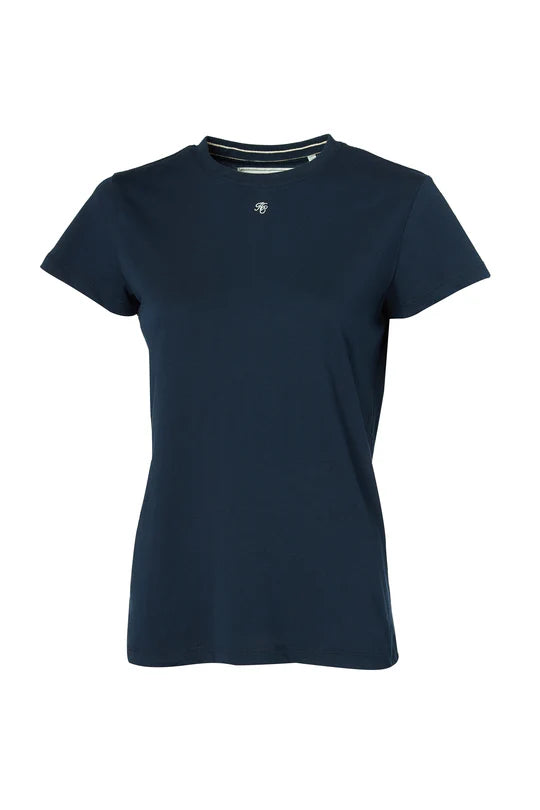 100%コットンクルーネックTシャツ 半袖 レディース 3色 Holland Cooper