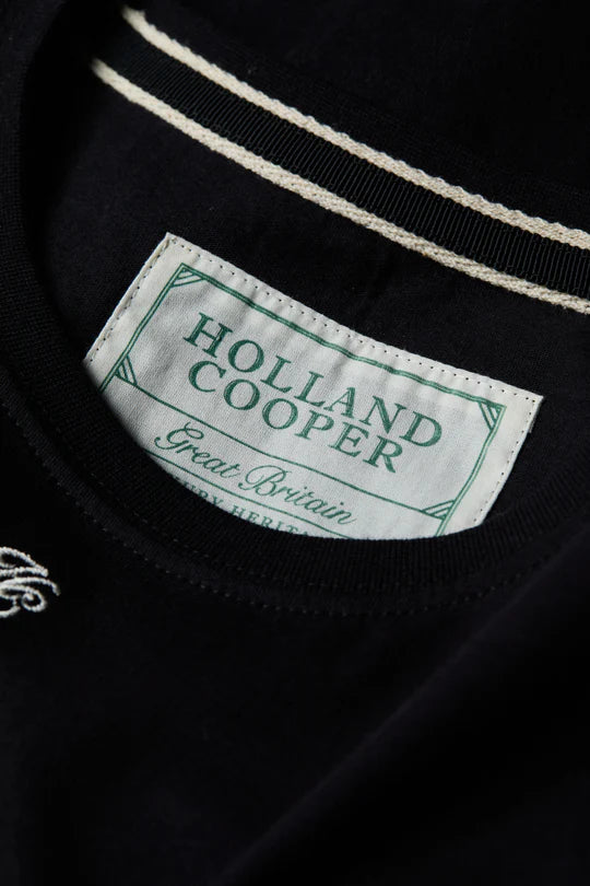 100%コットンクルーネックTシャツ 半袖 レディース 3色 Holland Cooper