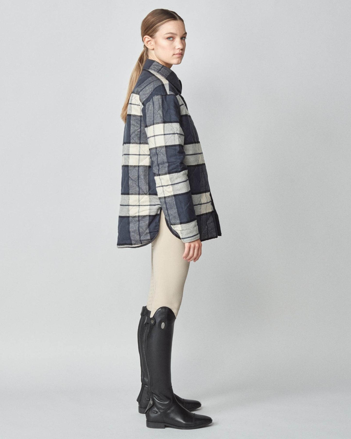 Reversible down jacket, 100% cotton, oversized, black/green, Yagya
