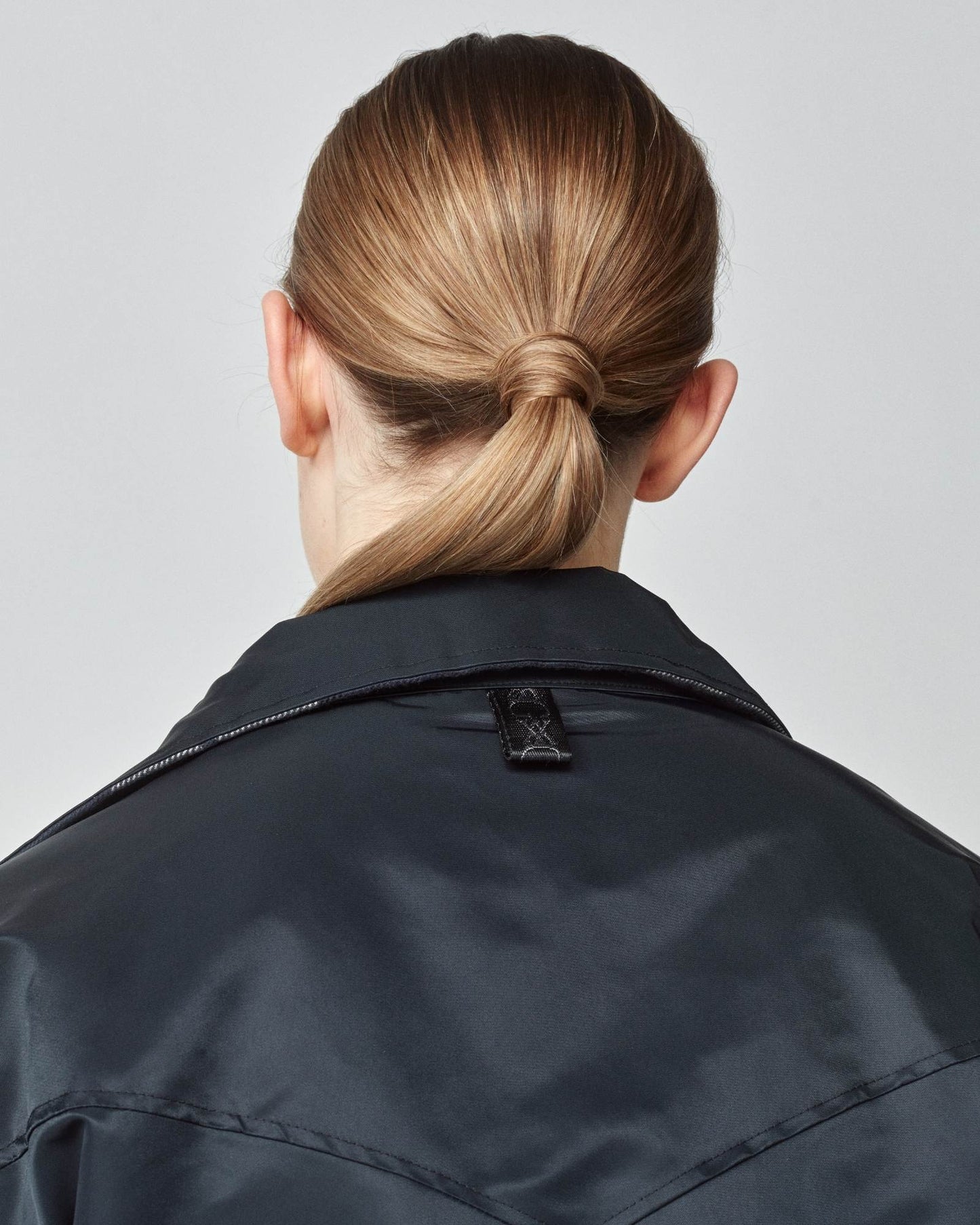 Reversible down jacket, 100% cotton, oversized, black/green, Yagya
