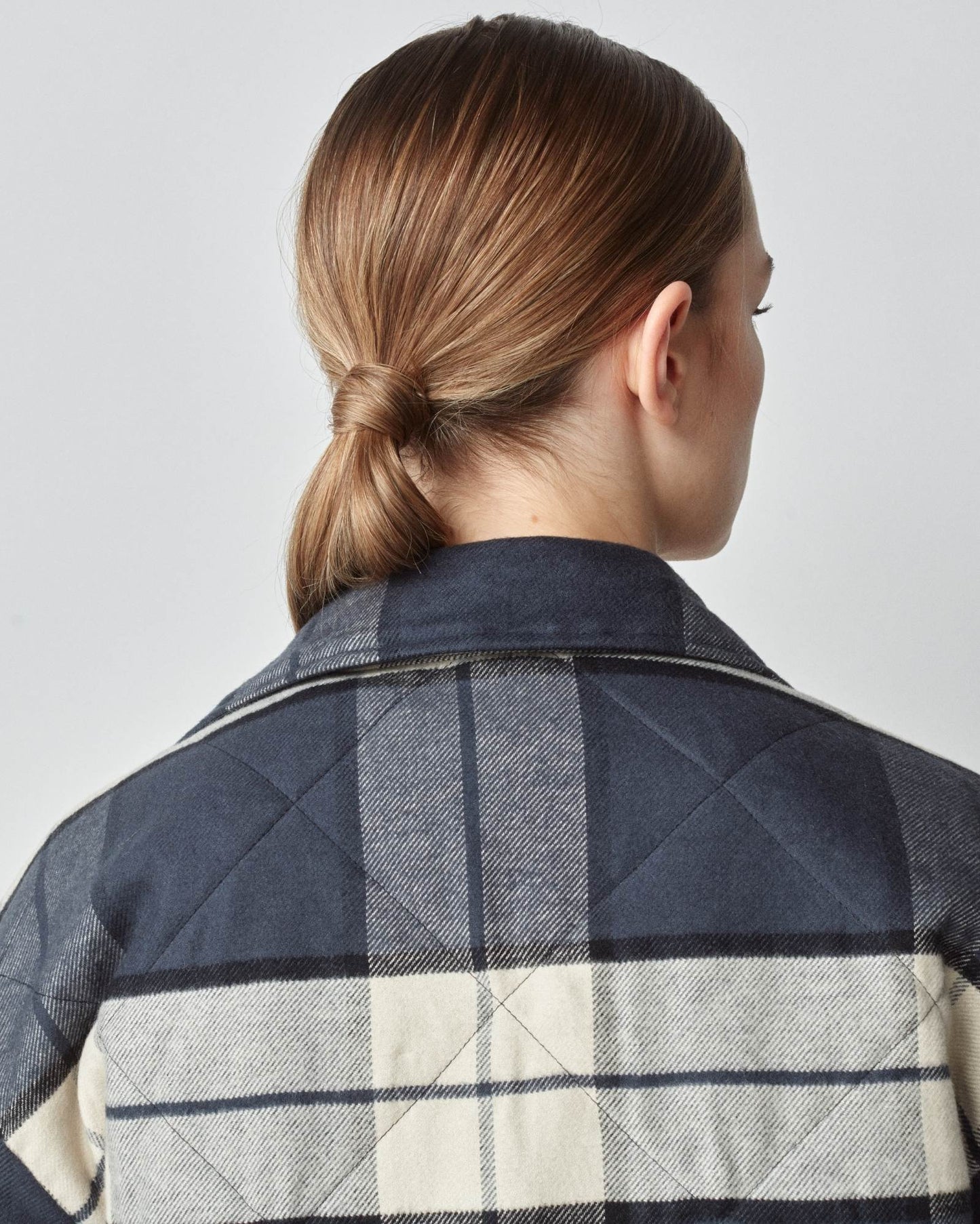 Reversible down jacket, 100% cotton, oversized, black/green, Yagya