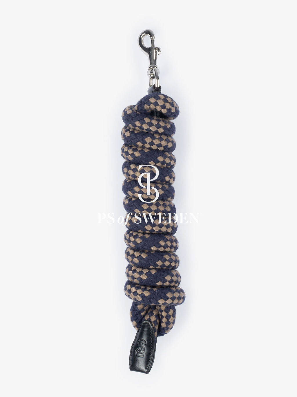 Lead rope with pull handle, 1 piece, Ps of Sweden, black/brown