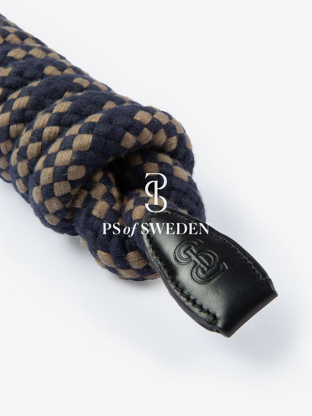 Premium Leather Rope No-Hook & Pull Handle Set Brown/Black PS of Sweden