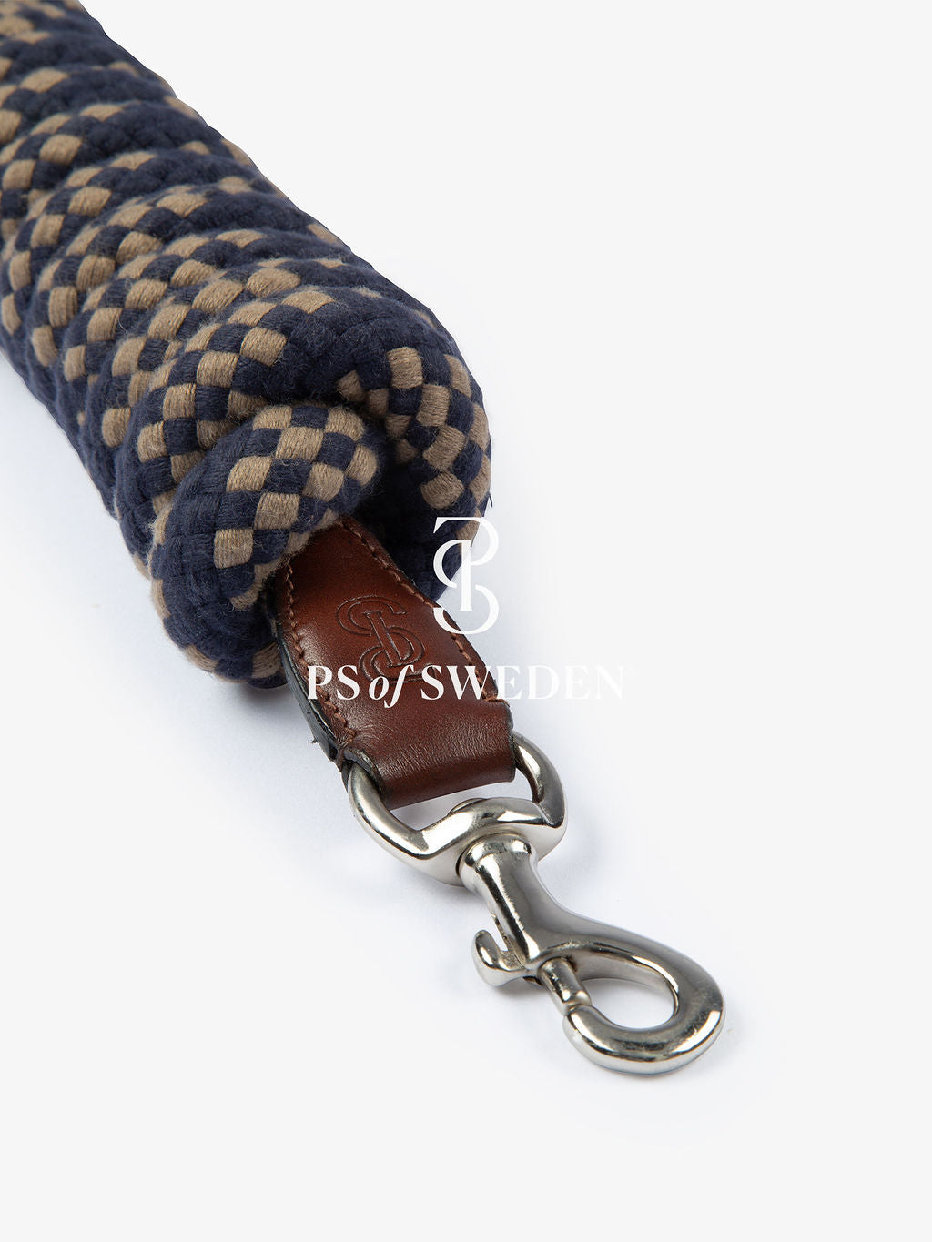 Premium Leather Rope No-Hook & Pull Handle Set Brown/Black PS of Sweden