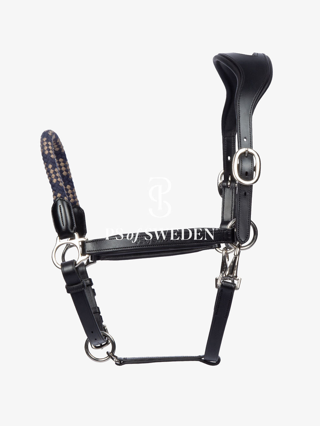 Premium Leather Rope No-Hook & Pull Handle Set Brown/Black PS of Sweden