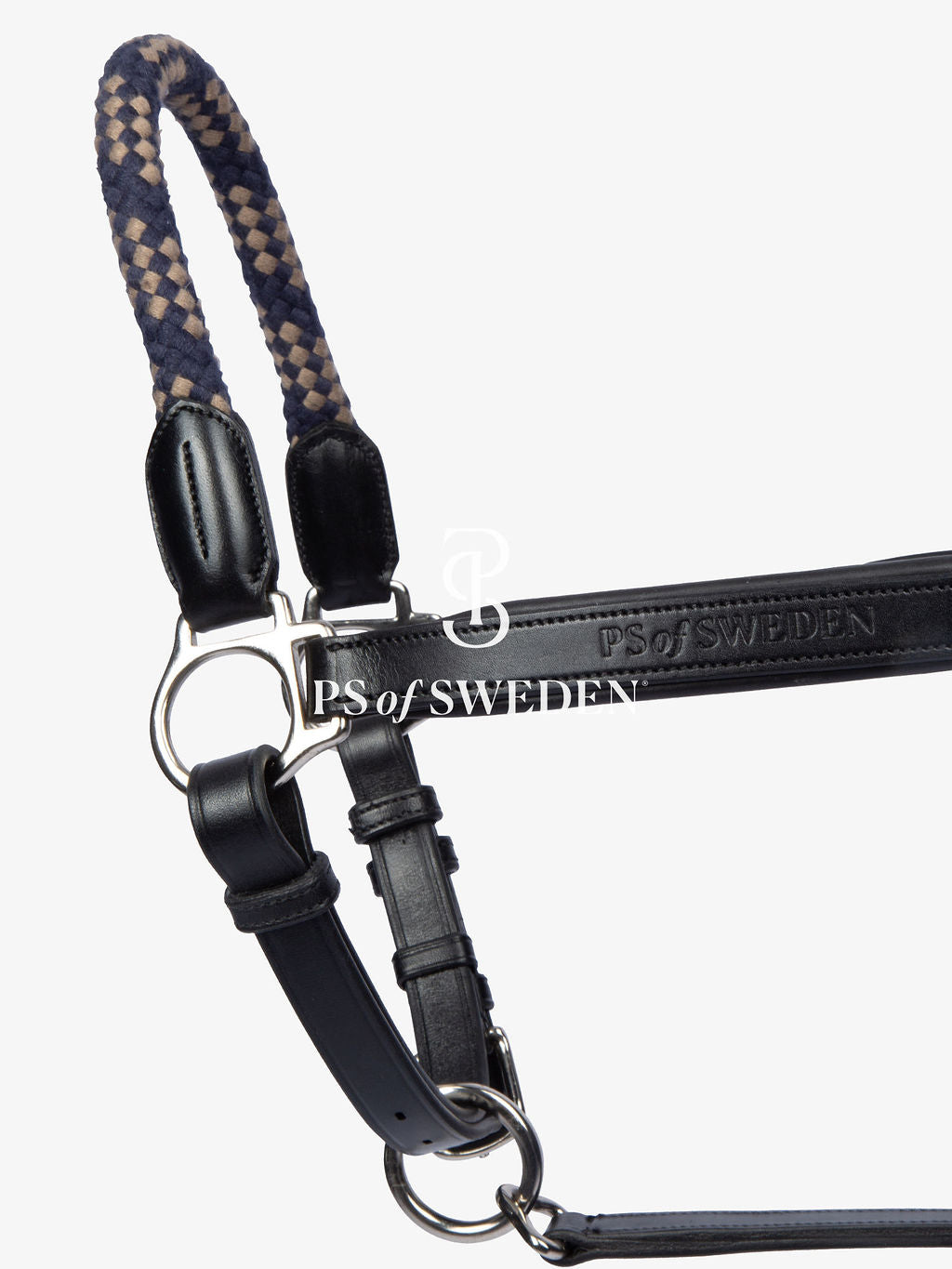 Premium Leather Rope No-Hook & Pull Handle Set Brown/Black PS of Sweden