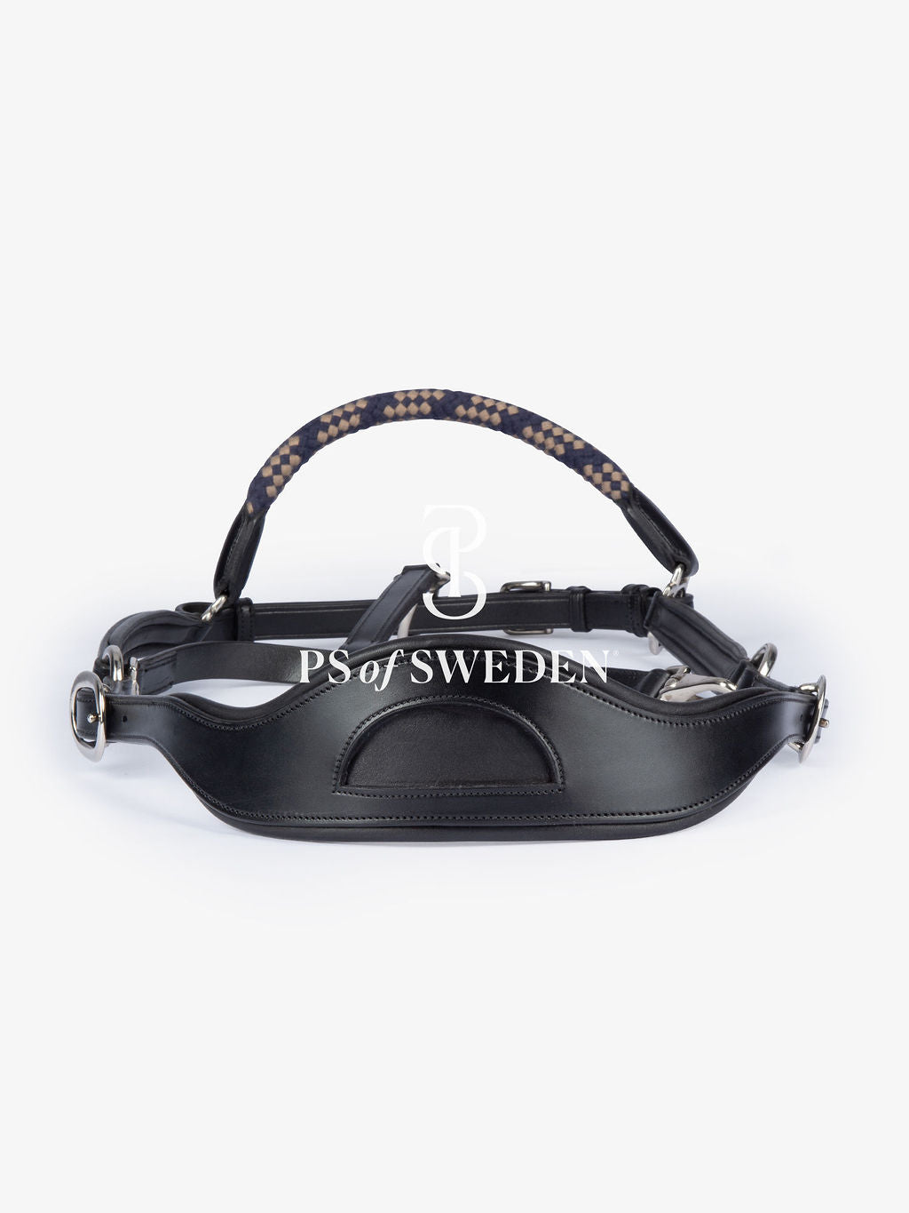 Premium Leather Rope No-Hook & Pull Handle Set Brown/Black PS of Sweden